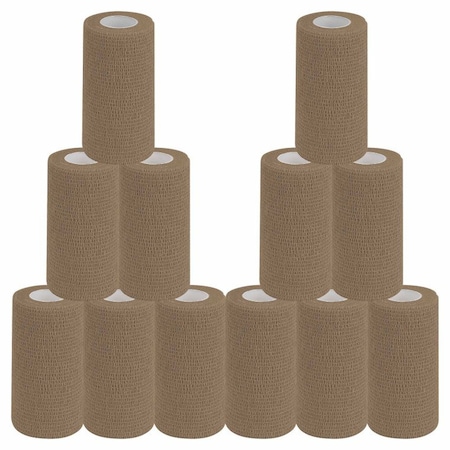 Oasis Self-Adherent Cohesive Tape, Hand Tear, 4 in. x 5 Yards, 12PK OT4T-12ROLLS